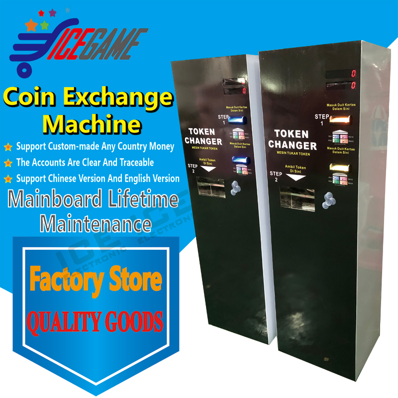 Mlaysia laundry double bill acceptor coin chenger machine laundry room changer machine token changer