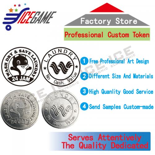 Laundry Room Token Custom-Made All Kinds Of Token Coins Gaming Token Coin