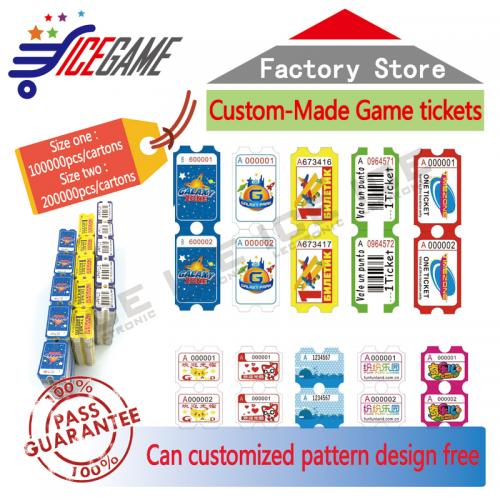 Arcade Game Machine Redemption Amusement Custom-Made Tickets Prize And Toy Tickets