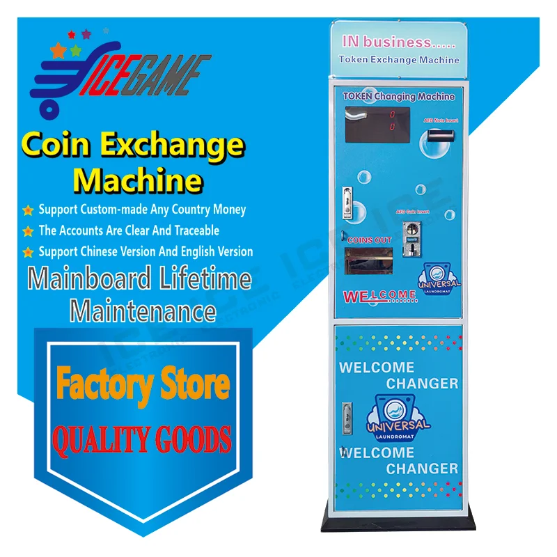 USD Unmanned Coin Changer Machine | Automatic Dollar Bill to Coin & Token Vending Machine for Laundromat