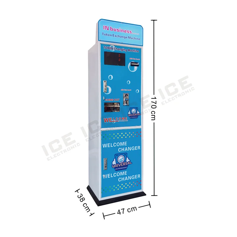 USD Unmanned Coin Changer Machine | Automatic Dollar Bill to Coin & Token Vending Machine for Laundromat