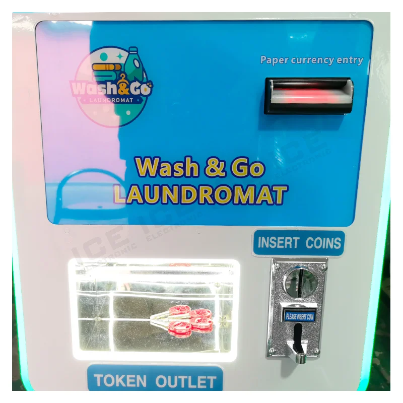 21 Inch LCD Smart Token Changer Machine | Scan to Buy Coins, Banknote & Coin to Token Self Service Changer for Game & Laundry