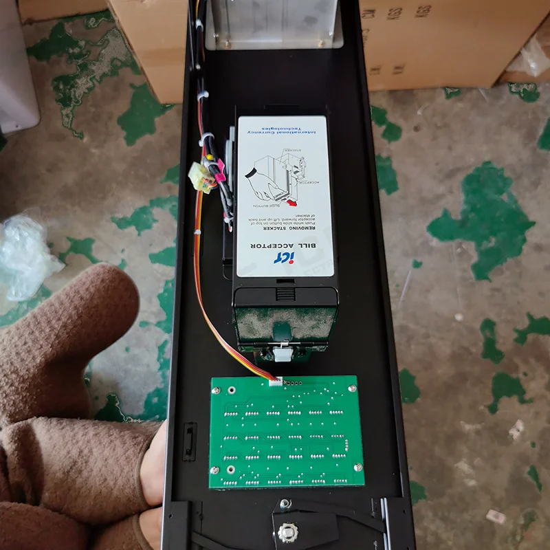 Narrow Body Space-Saving Coin Changer Machine with Original ICT Bill Acceptor & ICT Motor for Self-Service Laundromat