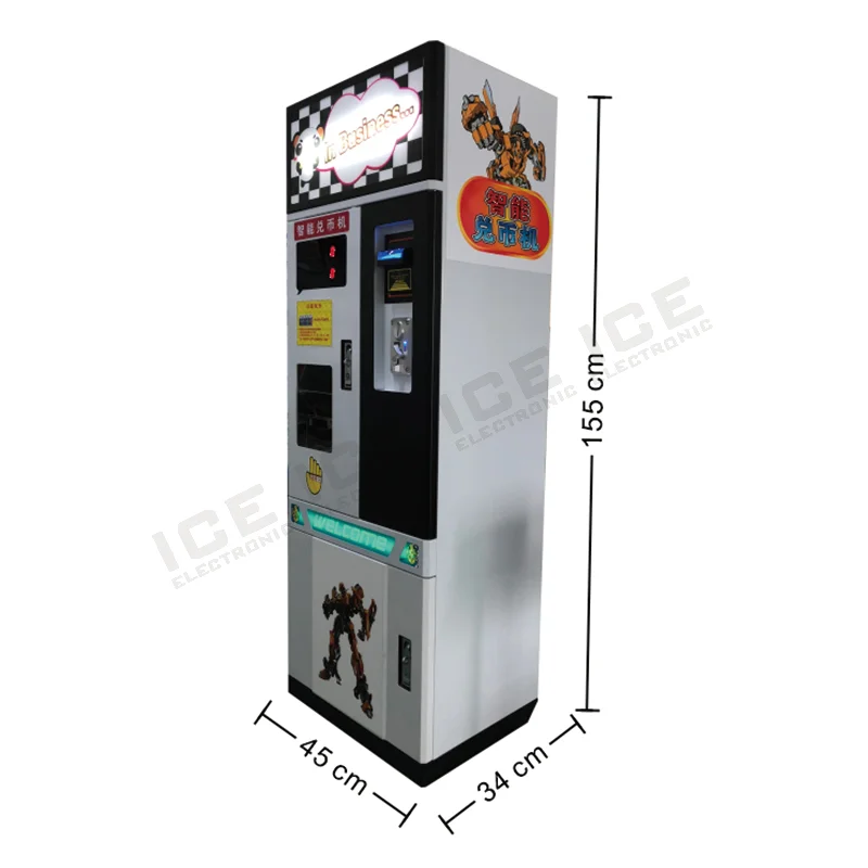 Thailand Front-Opening Coin Changer Machine | Banknote to Coin Money Changer for Self-Service Laundromat