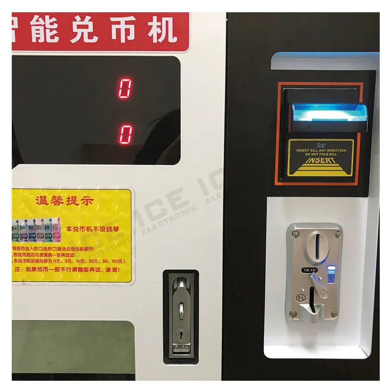 Thailand Front-Opening Coin Changer Machine | Banknote to Coin Money Changer for Self-Service Laundromat
