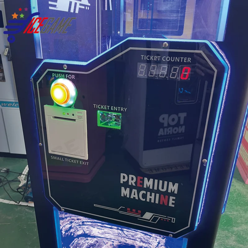 3-Digit Arcade Ticket Counter & Shredder Machine | All-In-One Ticket Counting & Cutting Machine with RGB Lights for Game Halls