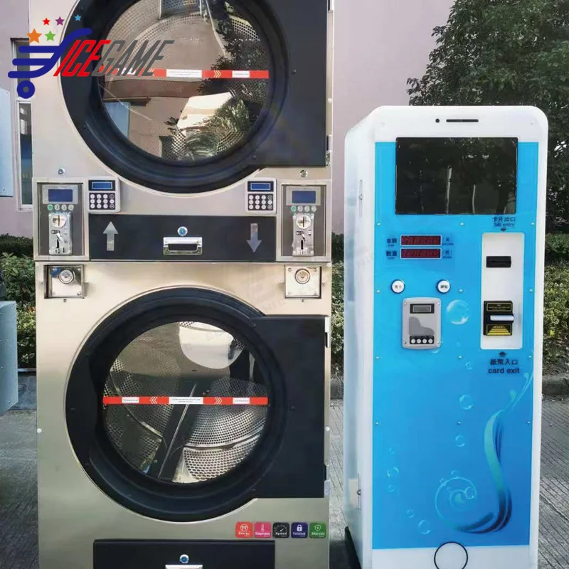 Self-Service IC Card Vending & Recharge Machine | Automatic Laundry Card Dispenser with LCD Screen | Global Customizable