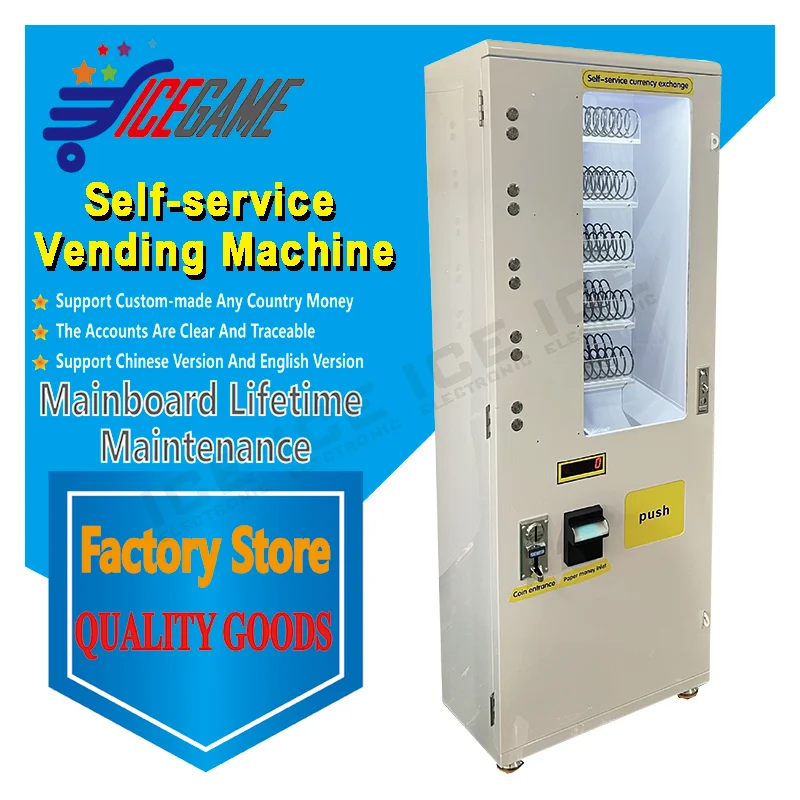 Custom Global Multi-Payment Vending Machine | Coin, Banknote & Card Accepting Small Merchandise Self-Service Vending Machine