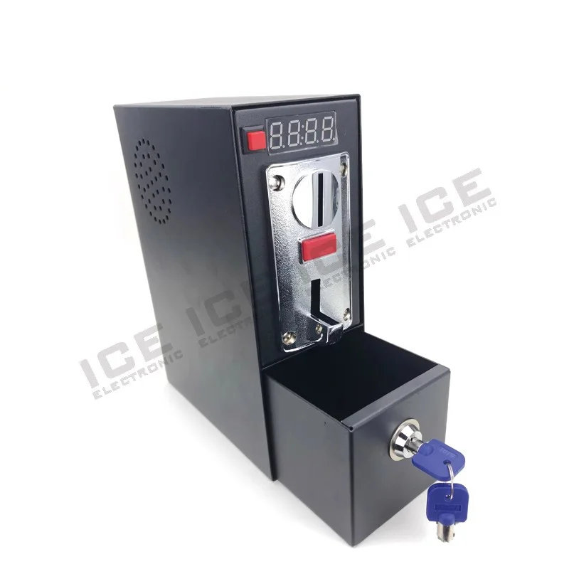 Global Custom Coin Operated Timer Box | Compact Time Controller with Built-In Coin Storage for Massage Chair, Washing Machine